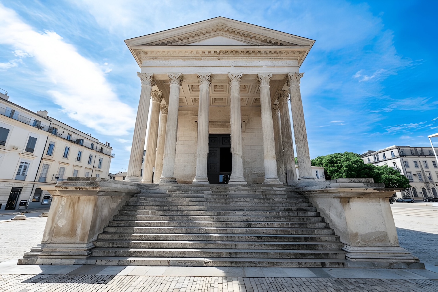 Le majestueux Pont du Gard - Une inspiration pour notre entreprise de rénovation à Nîmes Contemplez la splendeur de la Maison Carrée à Nîmes, un exemple remarquable de conservation architecturale par une entreprise de rénovation de premier plan. Ce temple romain, parfaitement préservé, illustre l'importance de l'expertise et du dévouement dans la restauration des monuments historiques. La Maison Carrée reste un symbole puissant de l'héritage culturel et de l'histoire vivante de la ville, attirant visiteurs et admirateurs de l'architecture antique.